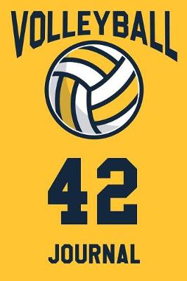 Book cover for Volleyball Journal 42