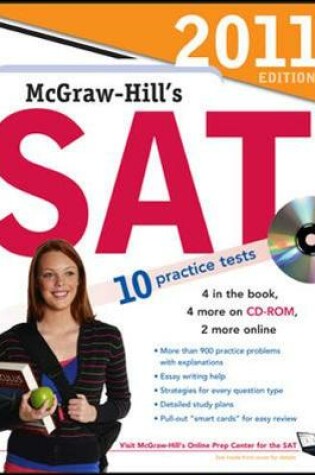 Cover of McGraw-Hill's SAT with CD-ROM, 2011 Edition