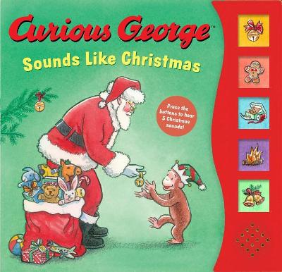 Book cover for Curious George Sounds Like Christmas Sound Book