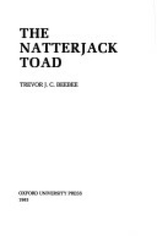 Cover of The Natterjack Toad