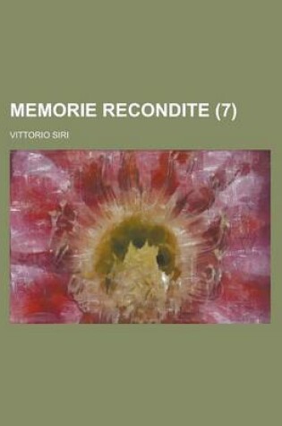 Cover of Memorie Recondite (7)