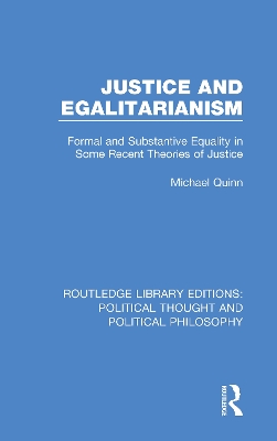Book cover for Justice and Egalitarianism