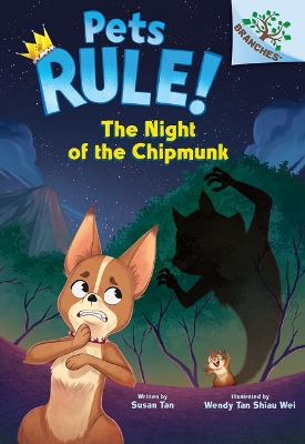 Book cover for The Night of the Chipmunk: A Branches Book