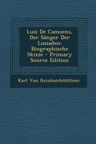 Cover of Luiz de Camoens, Der Sanger Der Lusiaden