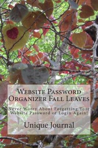 Cover of Website Password Organizer Fall Leaves