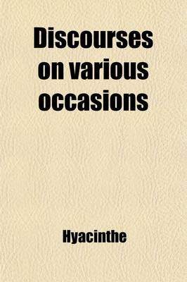 Book cover for Discourses on Various Occasions