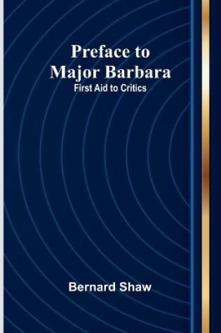 Cover of Preface to Major Barbara