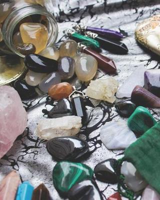 Book cover for Crystals & Gemstones Boho Self-Care Workbook