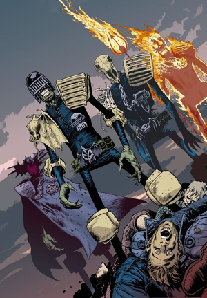 Book cover for Judge Dredd Versus the Dark Judges