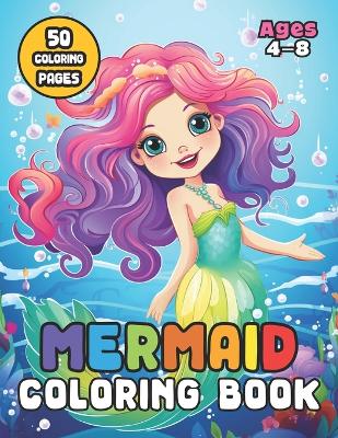 Book cover for Mermaid Coloring Book for Kids Ages 4-8