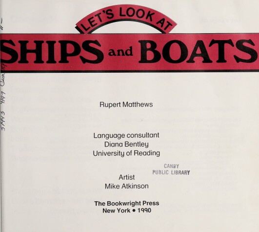 Cover of Ships and Boats