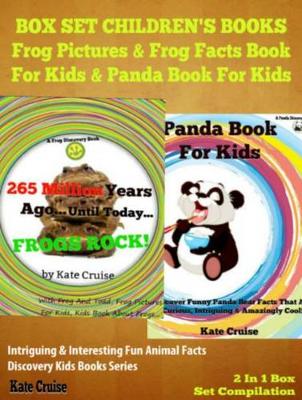 Book cover for Box Set Children's Books: Frog Pictures & Frog Facts Book for Kids & Panda Book for Kids - Intriguing & Interesting Fun Animal Facts: 2 in 1 Box Set Animal Kid Books