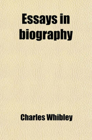 Cover of Essays in Biography