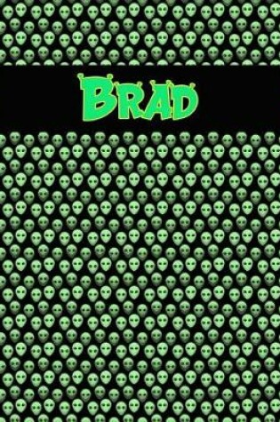 Cover of 120 Page Handwriting Practice Book with Green Alien Cover Brad