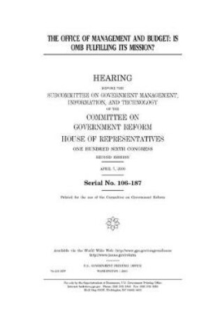 Cover of The Office of Management and Budget