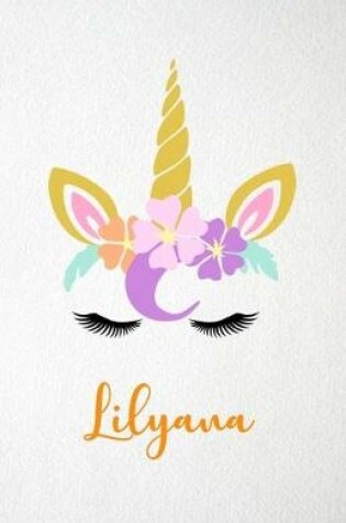 Cover of Lilyana A5 Lined Notebook 110 Pages