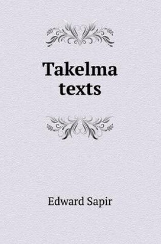 Cover of Takelma texts