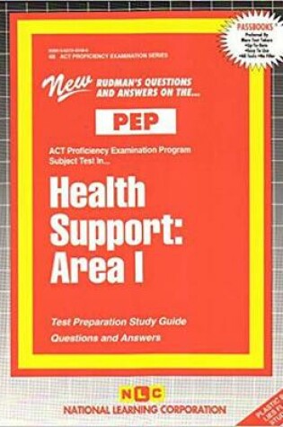 Cover of HEALTH SUPPORT: AREA I (A)