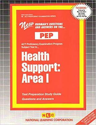 Book cover for HEALTH SUPPORT: AREA I (A)