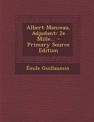 Book cover for Albert Manceau, Adjudant