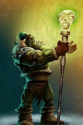 Book cover for Strong Shaman Orc with Magical Staff Journal