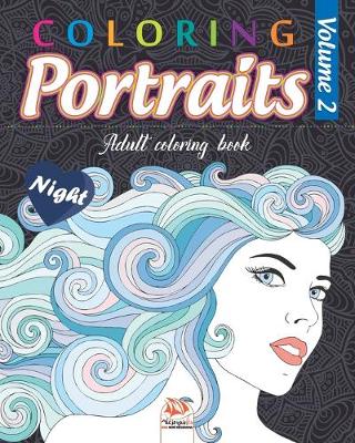 Book cover for Coloring portraits 2 - night