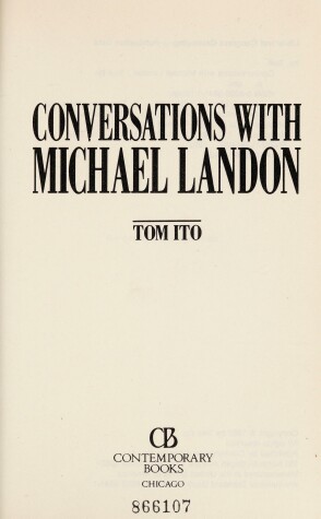 Book cover for Conversations with Michael Landon