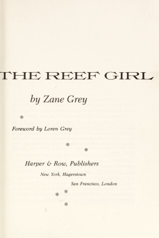 Book cover for The Reef Girl