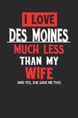 Cover of I Love Des Moines Much Less Than My Wife (and Yes, She Gave Me This)