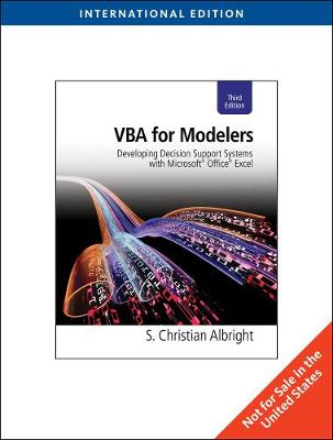 Book cover for VBA for Modelers