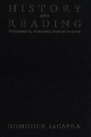 Cover of History and Reading