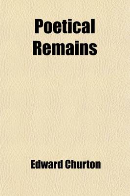 Book cover for Poetical Remains