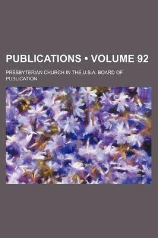 Cover of Publications (Volume 92)