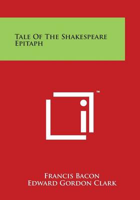 Book cover for Tale of the Shakespeare Epitaph
