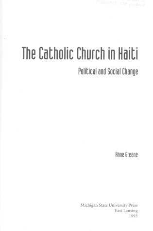Cover of The Catholic Church in Haiti