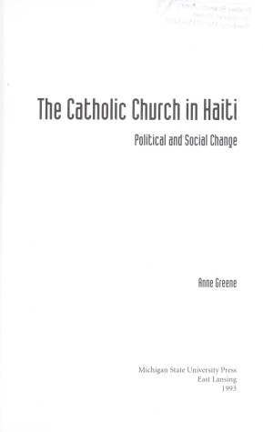 Book cover for The Catholic Church in Haiti
