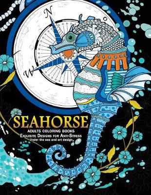 Book cover for Seahorse Adult Coloring Books