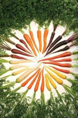 Cover of Food Journal Carrots Various Colors Weight Loss Diet Blank Recipe Book