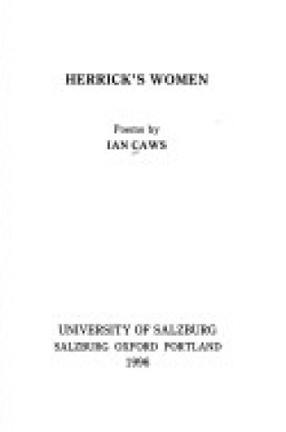 Cover of Herrick's Women