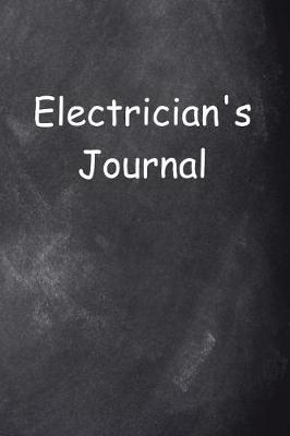 Cover of Electrician's Journal Chalkboard Design