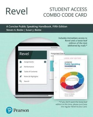 Book cover for Revel for a Concise Public Speaking Handbook -- Combo Access Card