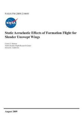 Cover of Static Aeroelastic Effects of Formation Flight for Slender Unswept Wings