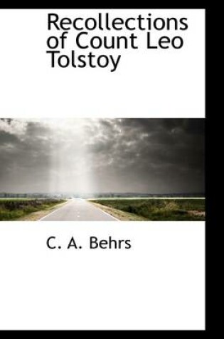 Cover of Recollections of Count Leo Tolstoy