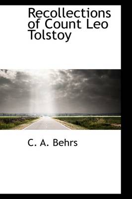 Book cover for Recollections of Count Leo Tolstoy