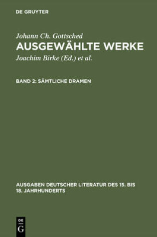 Cover of Samtliche Dramen