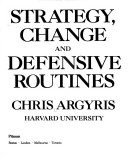 Book cover for Strategy, Change and Defensive Routines