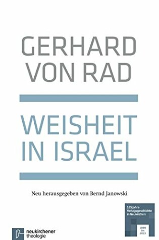 Cover of Weisheit in Israel