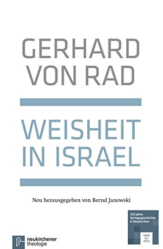 Book cover for Weisheit in Israel