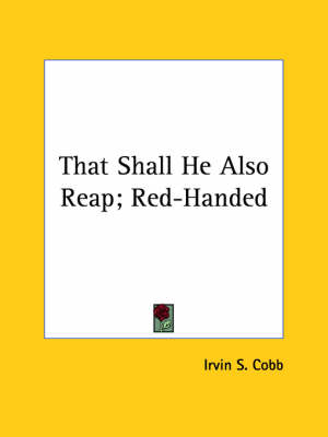 Book cover for That Shall He Also Reap; Red-Handed