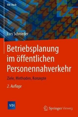 Cover of Betriebsplanung Im Öffentlichen Personennahverkehr